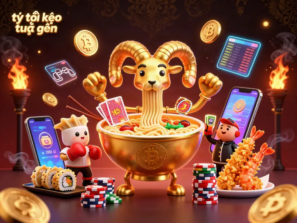 Experience the thrill with tỷ lệ kèo trực tuyến as vibrant characters celebrate sports betting.