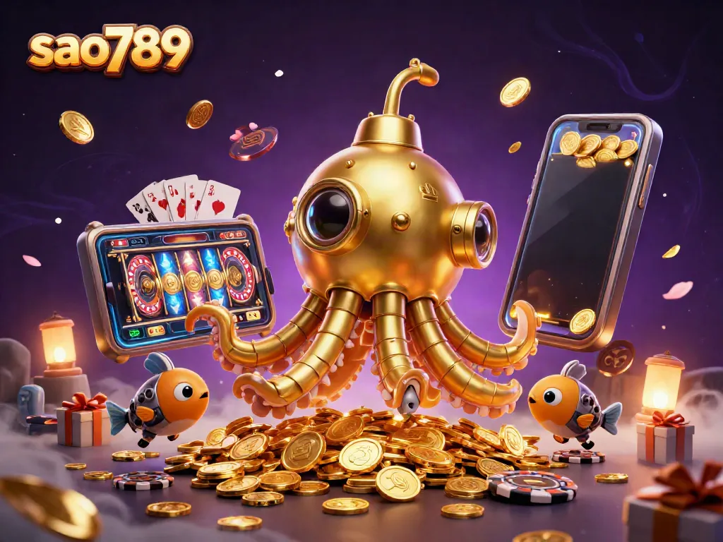 Engage in thrilling gaming with sao789's colorful slot games and captivating gold-rich elements.