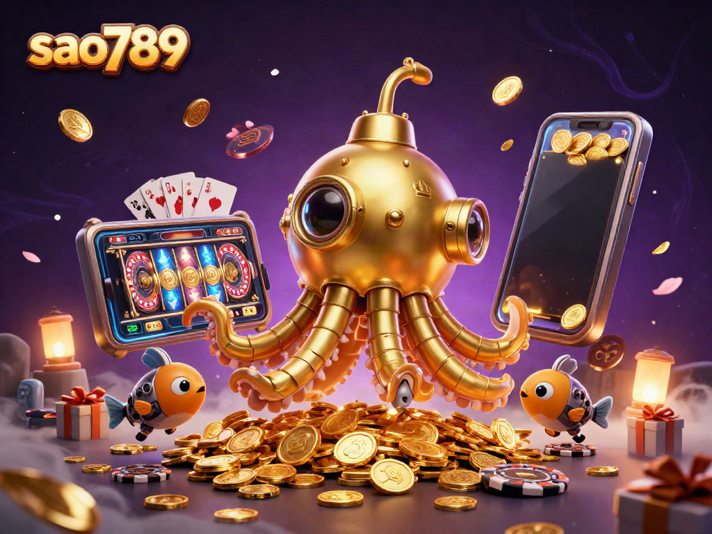 Engage in thrilling gaming with sao789's colorful slot games and captivating gold-rich elements.