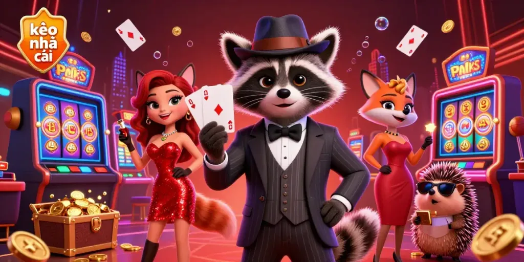 Experience thrilling moments at kèo nhà cái with exciting casino elements and characters.
