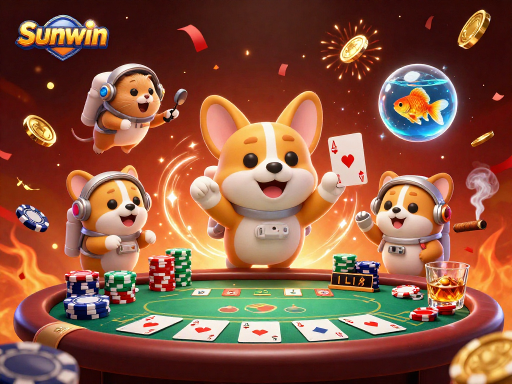 Bet and win at Sunwin's vibrant casino featuring immersive characters and dynamic action.