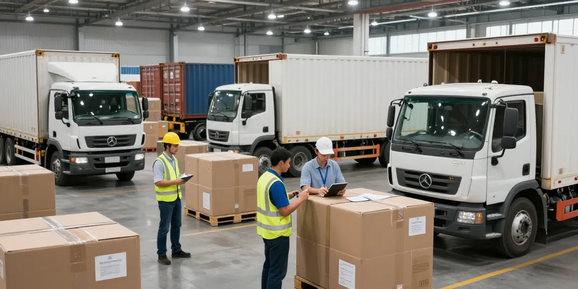 Speditionsfirma in Stuttgart koordiniert internationale Transporte mit effizienten Logistikarbeitern.