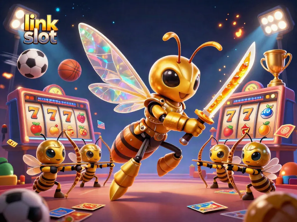 Experience winning at link slot with vibrant slot machines and dynamic casino elements.