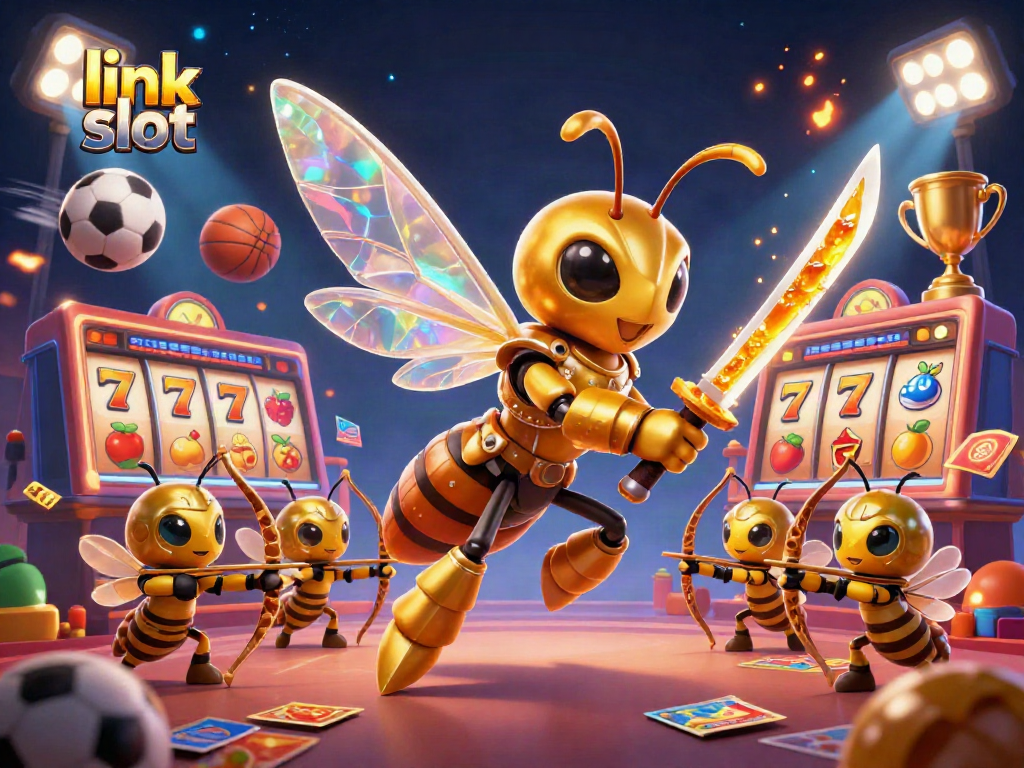 Experience winning at link slot with vibrant slot machines and dynamic casino elements.