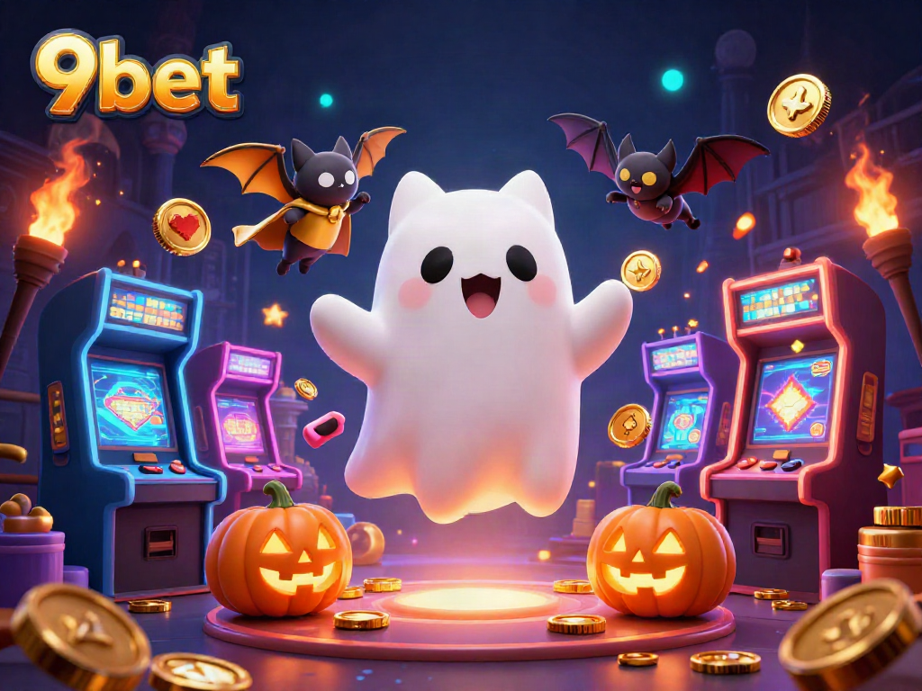 Experience thrilling gaming at 9bet with vibrant scenes of casino fun and dynamic characters.