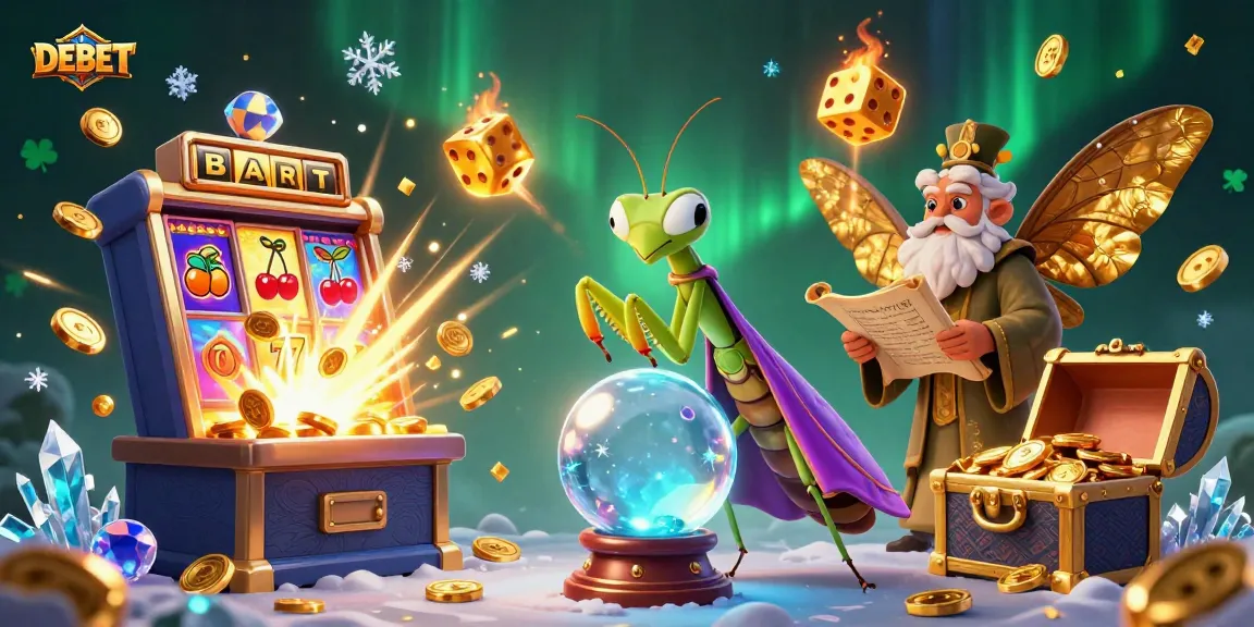 Engage with DEBET's exciting gaming universe, featuring vibrant characters and thrilling casino action.